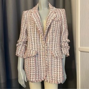 Cinq à Sept Multicolor Tweed Blazer